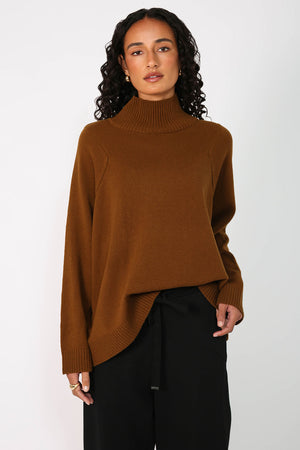 reply polo sweater / cumin marle