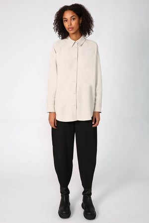 roam shirt / parchment beige