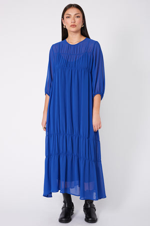 section dress / capri blue