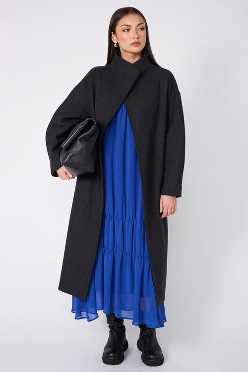 section dress / capri blue