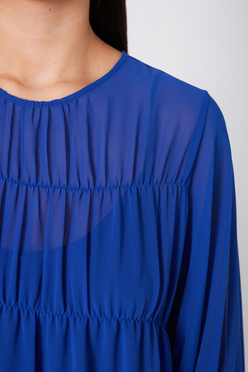 section dress / capri blue
