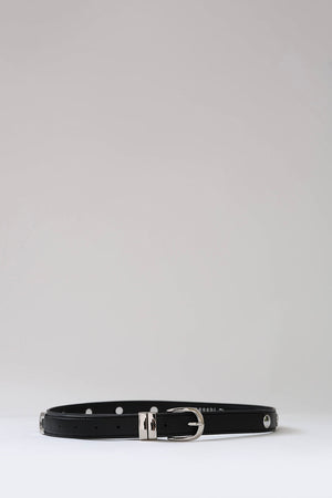 stud belt / black|silver