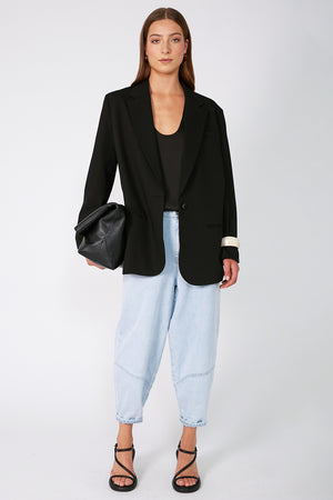 tabard blazer / black