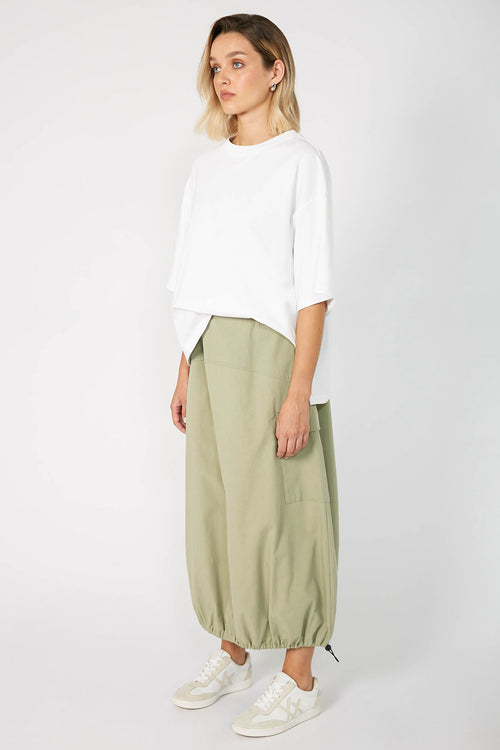voter skirt / matcha green