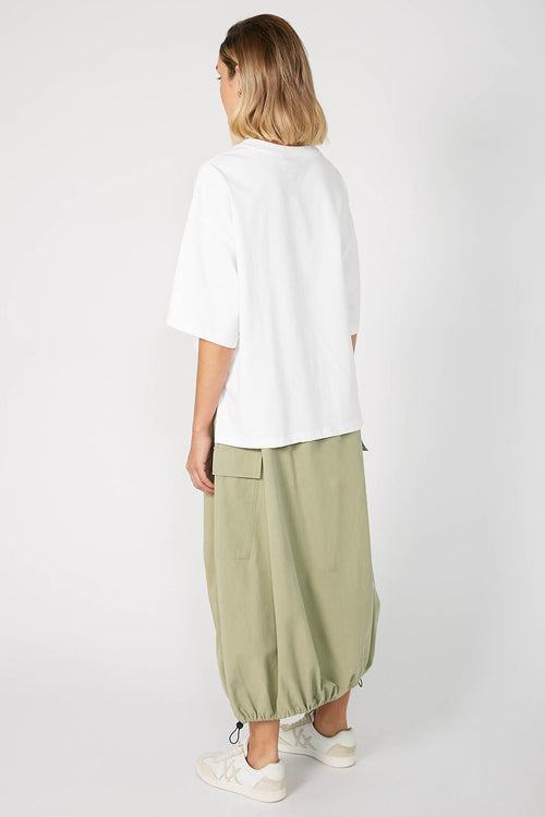 voter skirt / matcha green