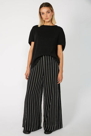superglow pant / black|white stripe