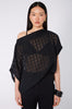 orbisal top / black sheer check