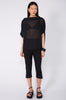 orbisal top / black sheer check