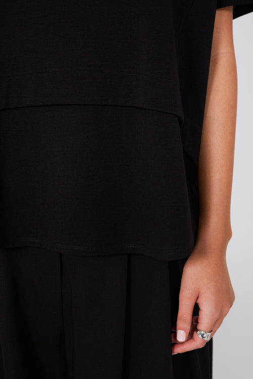 overturn tee / black