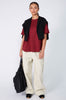 overturn tee / burgundy