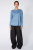 overturn top / dusty blue
