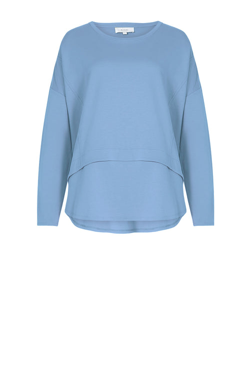 overturn top / dusty blue