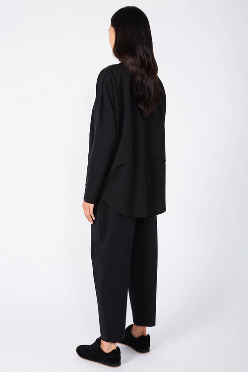 overturn top / black