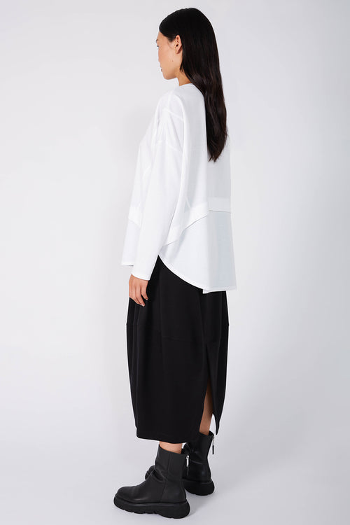 overturn top / white