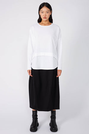 overturn top / white