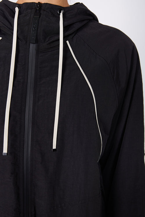 parka jacket / black|natural