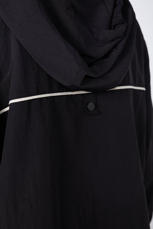 parka jacket / black|natural