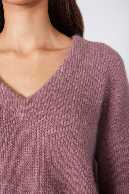 phase v sweater / dusky mauve