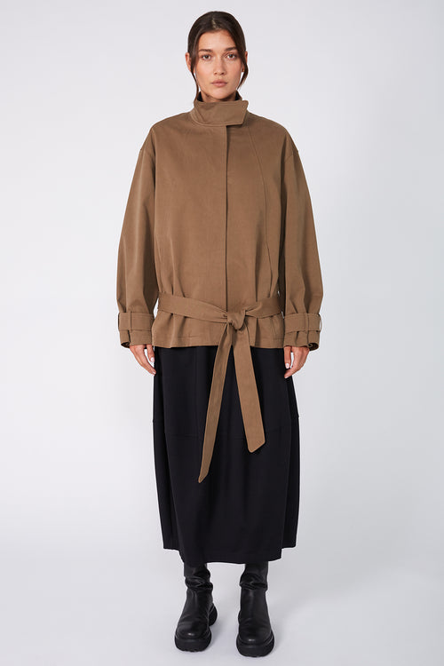 pilot jacket / mocha brown