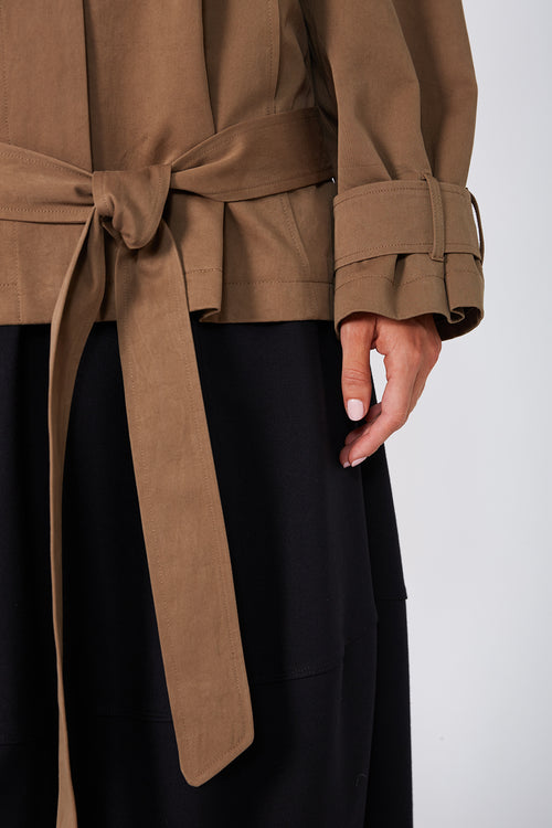pilot jacket / mocha brown