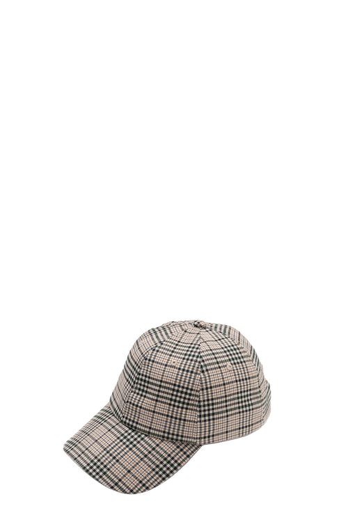 plaid cap / natural|khaki|black plaid