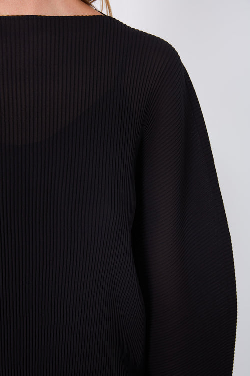 pleat curve top / black