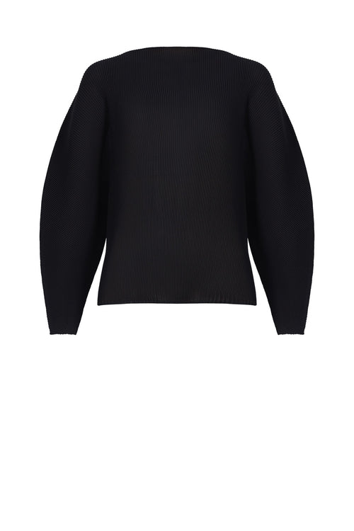 pleat curve top / black