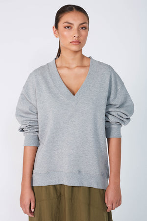 puff v sweat / grey marle