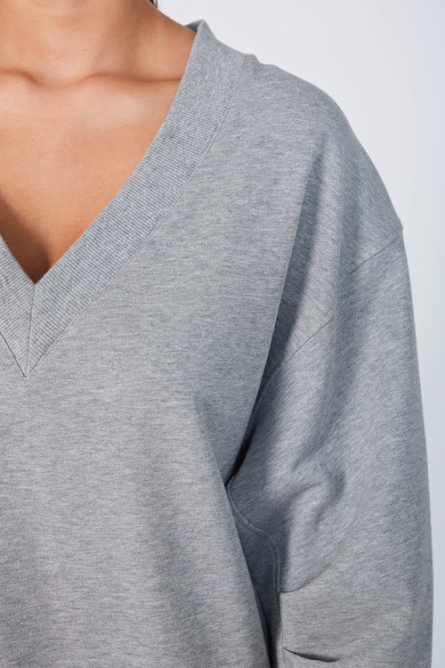 puff v sweat / grey marle