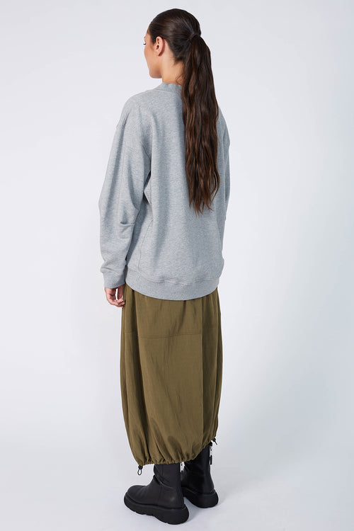 puff v sweat / grey marle