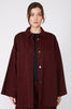 radier shacket / dark sangria red