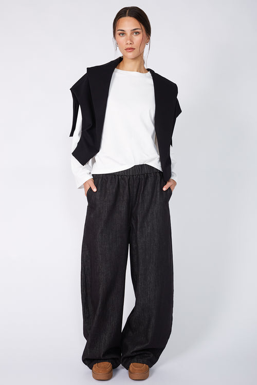 recede jean / black denim