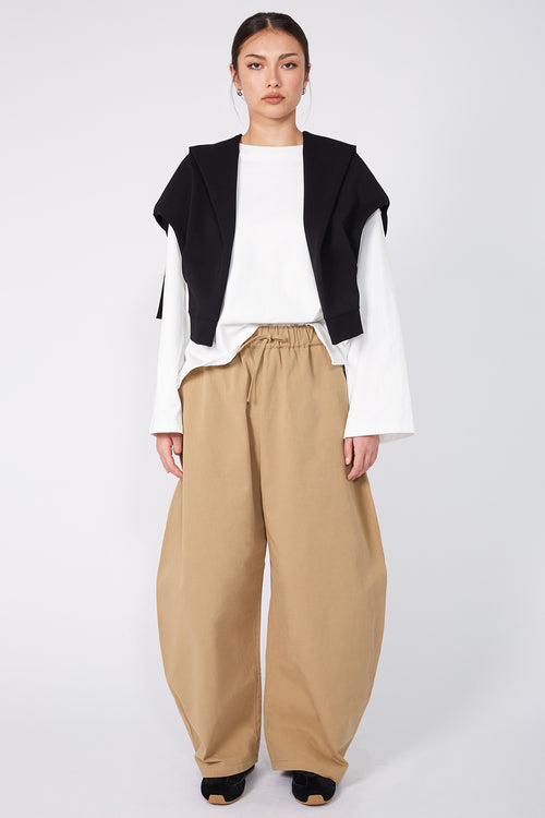 recede pant / camel