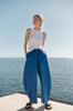 recede pant / cobalt blue