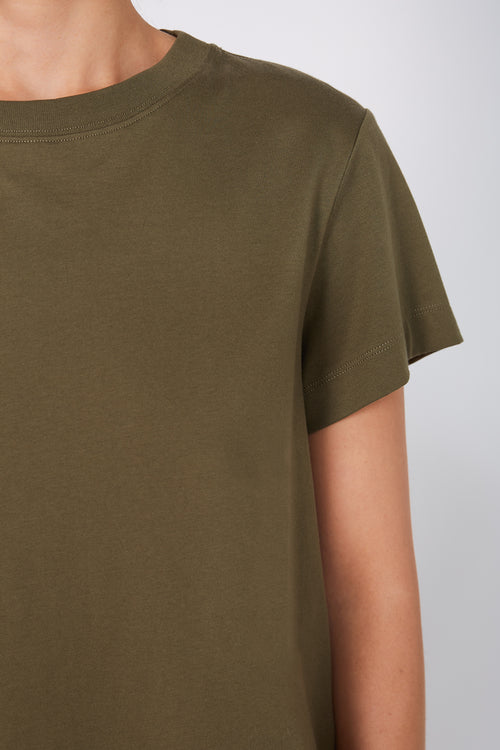 refine short sleeve tee / khaki