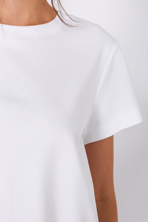 refine short sleeve tee / white