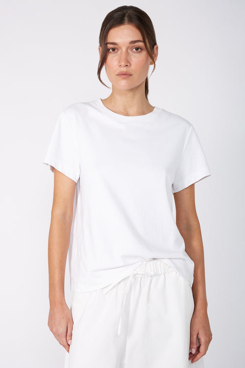 refine short sleeve tee / white