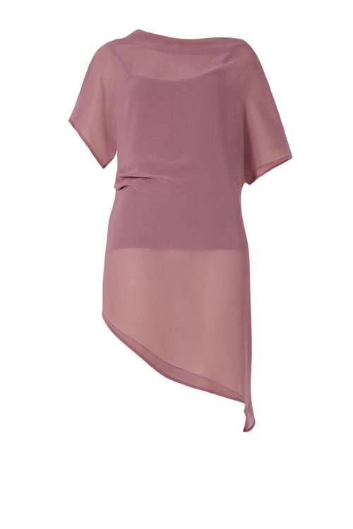 related tunic top / dusky mauve