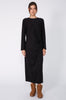 relive longsleeve dress / black