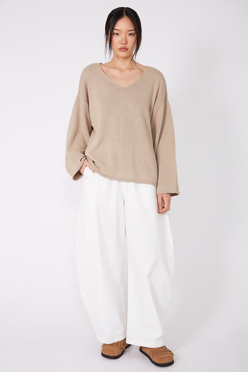 remit sweater / putty