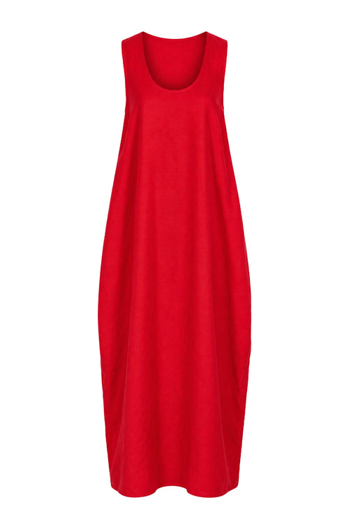 remotely maxi dress / red