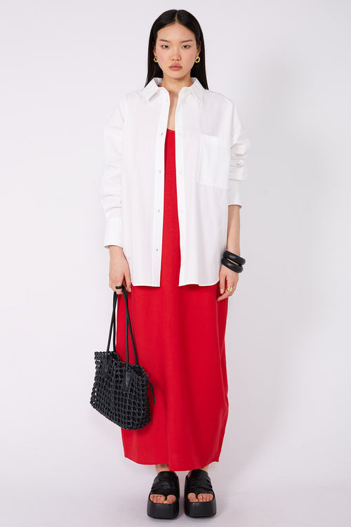 remotely maxi dress / red