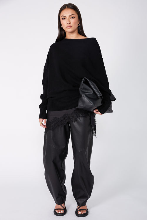 renounce sweater / black