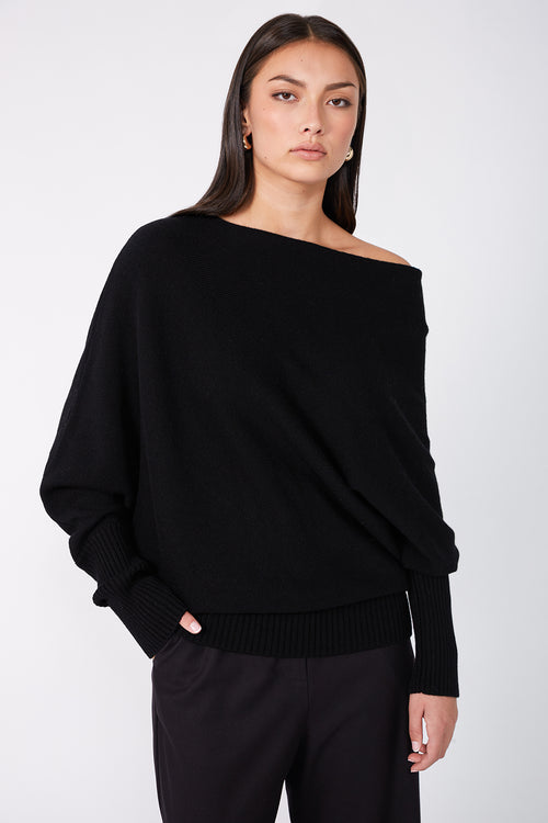 renounce sweater / black
