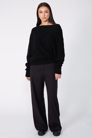 renounce sweater / black