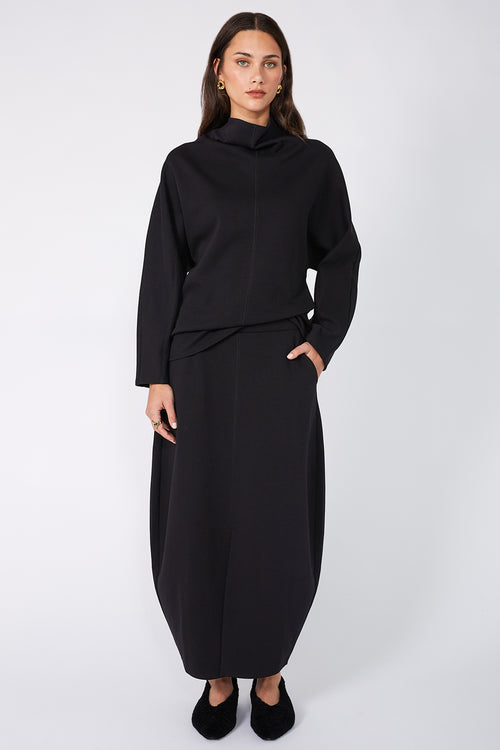 retreat skirt / black