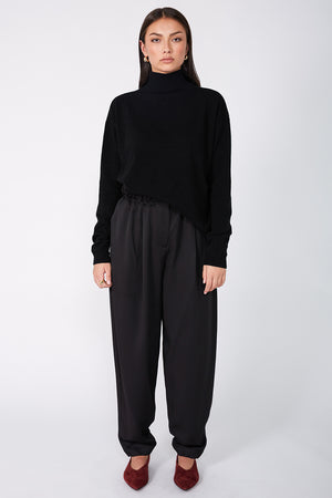 reverted pant / black