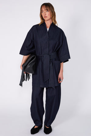 reward dress / dark indigo