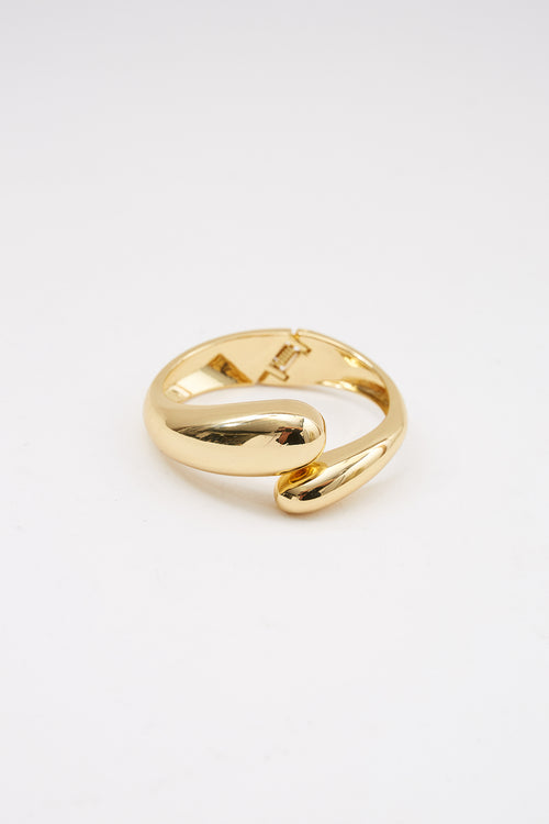 ripple drop bracelet / gold