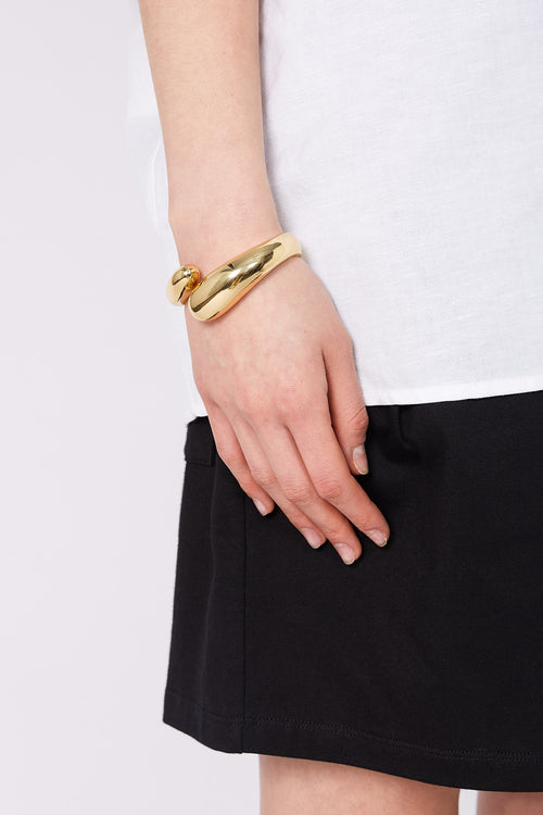 ripple drop bracelet / gold